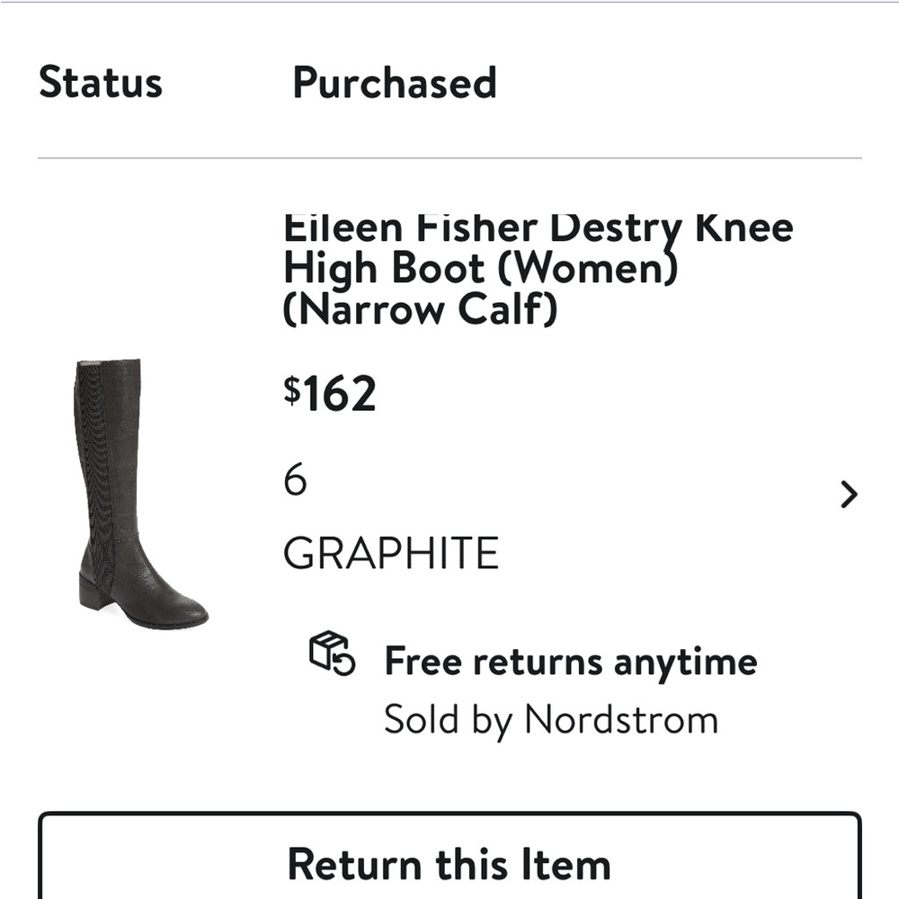 Eileen Fisher Graphite Over the Knee Boots